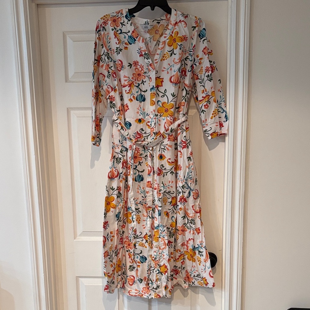 Croft & Barrow Multicolor Floral Long Sleeve Dress